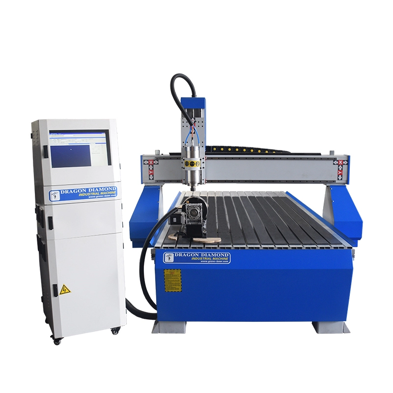 Woodworking Χαρακτική CNC Router μηχανή 1325 με περιστροφικό άξονα