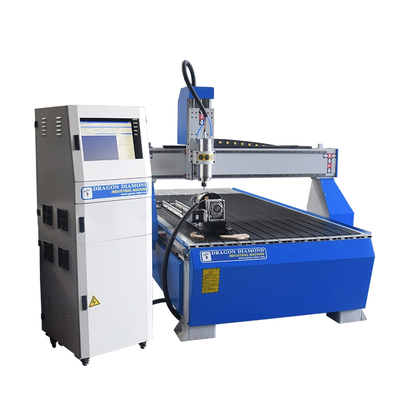 Woodworking Χαρακτική CNC Router μηχανή 1325 με περιστροφικό άξονα