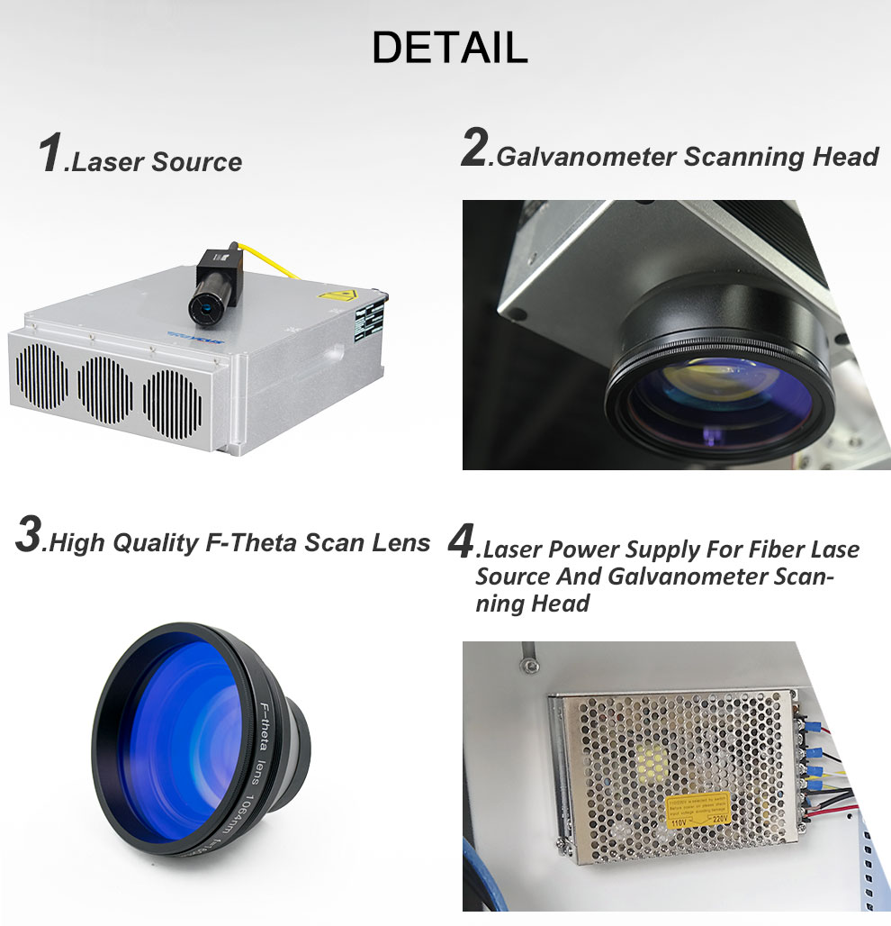 Closed Metal Mark Laser Engraving Machine