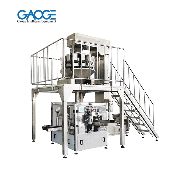 Premade Puch Rotary Fill and Seal Granules Packaging Machine