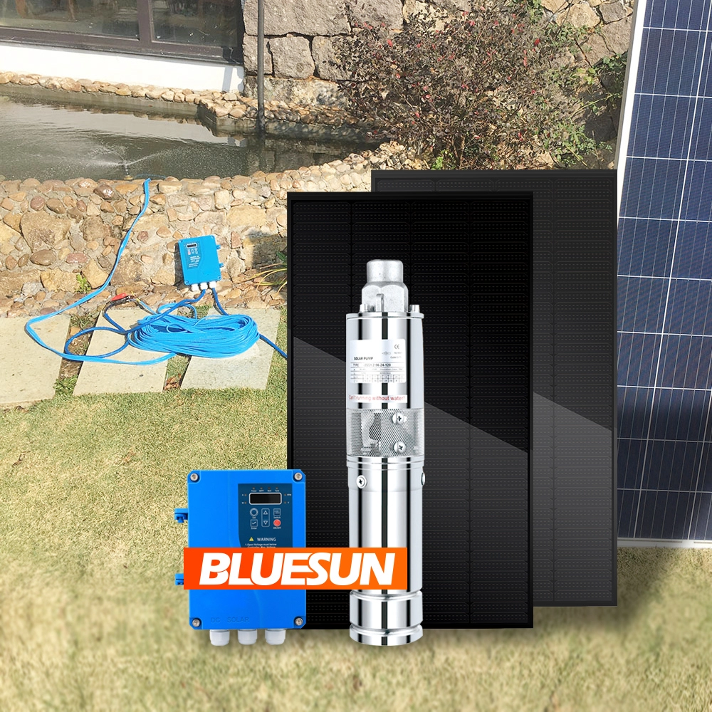 Bluesun 80m κεφάλι ηλιακή αντλία νερού DC 48V σύστημα ηλιακής αντλίας 600W ηλιακή αντλία για βαθιά καλά