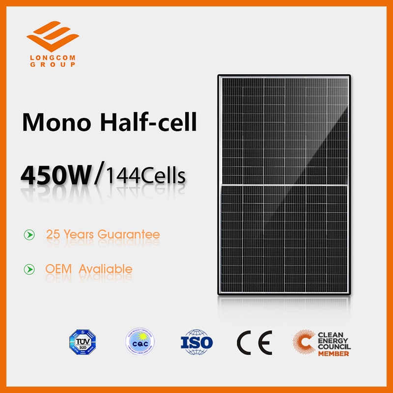 450 Watt 9BB TUV Certificatel Half Cell Solar Panel