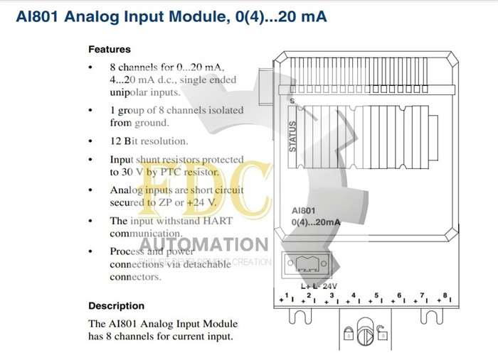 ABB FPBA-01 PROFIBUS DP adapter module