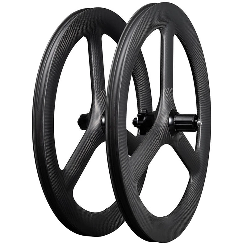 Carbon Tri Spoke Wheel 20 inch 451 Folding Ride Carbon Wheelset Disc Brake 25mm Πλάτος 48mm Βάθος