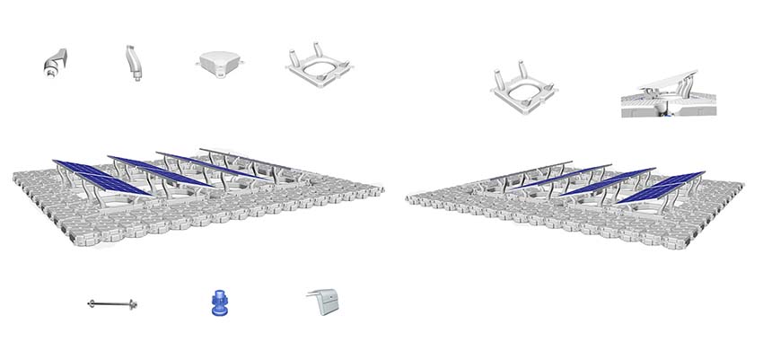 floating photovoltaic mounting system