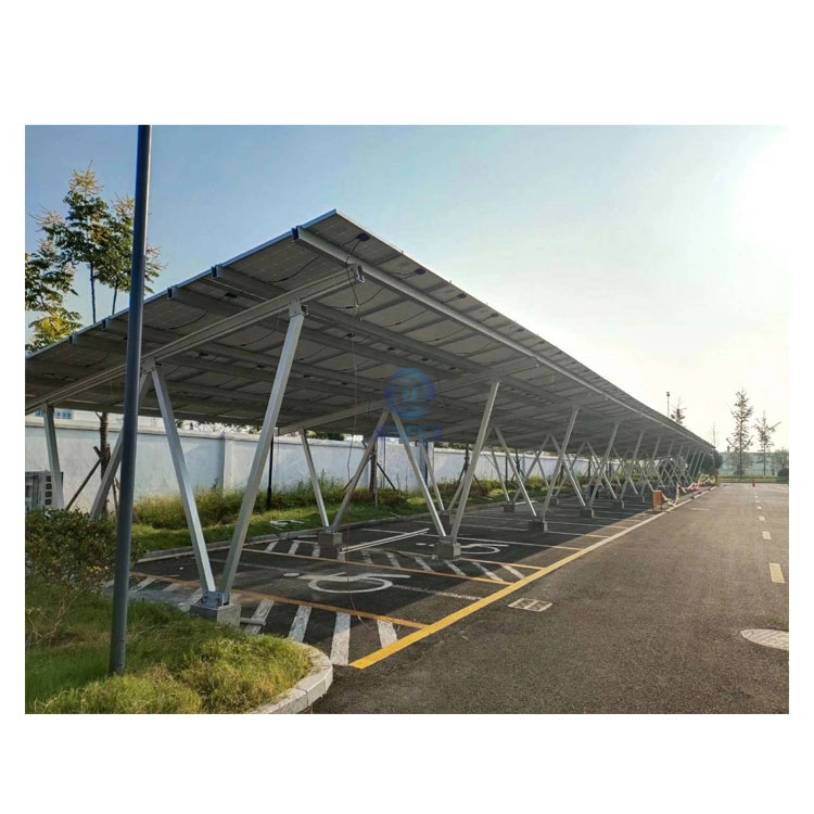 Συμβατικά γκαράζ W Type Canopies Σύστημα τοποθέτησης ηλιακού χώρου στάθμευσης