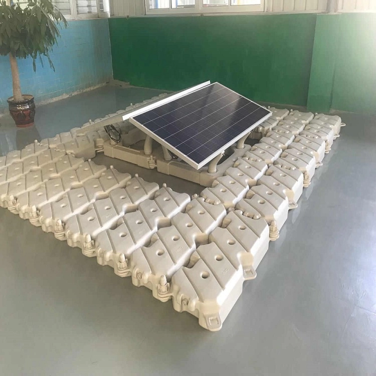 Εύκολα εγκατεστημένο σύστημα φωτοβολταϊκών σημαδούρων HDPE πλωτό ηλιακό συντριβάνι Σύστημα ηλιακού αγροκτήματος