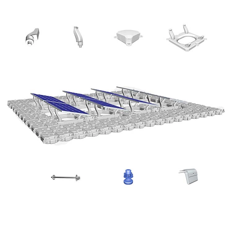 Πλωτό Φωτοβολταϊκό Σύστημα HDPE Ηλιακό Συντριβάνι