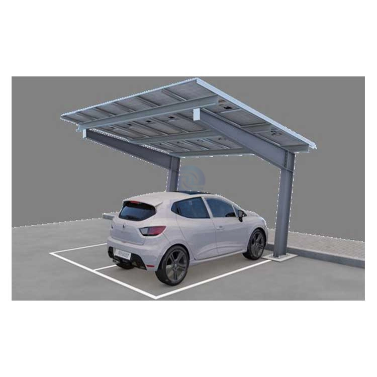 Ηλιακά ηλιακά πάνελ από ανθρακούχο ατσάλι ηλιακοί θύρες αυτοκινήτου σκιά στάθμευσης με φόρτιση