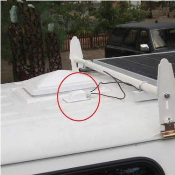 Αδιάβροχη Solar ABS Single Cable Boot 3-12mm for Solar Panel Caravan/RV Roof Mounting