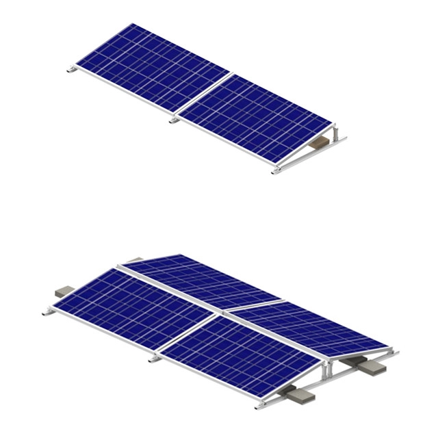 Βάσεις στήριξης ηλιακών συλλεκτών επίπεδης οροφής με έρμα