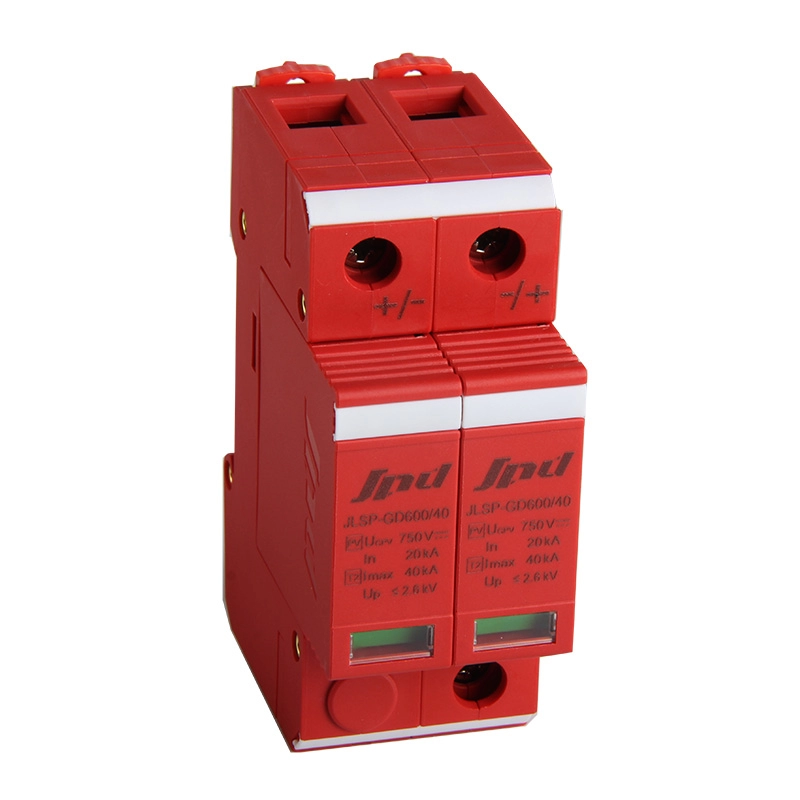 Jinli 2poles DC συσκευή προστασίας από υπερτάσεις ηλιακός spd 600V