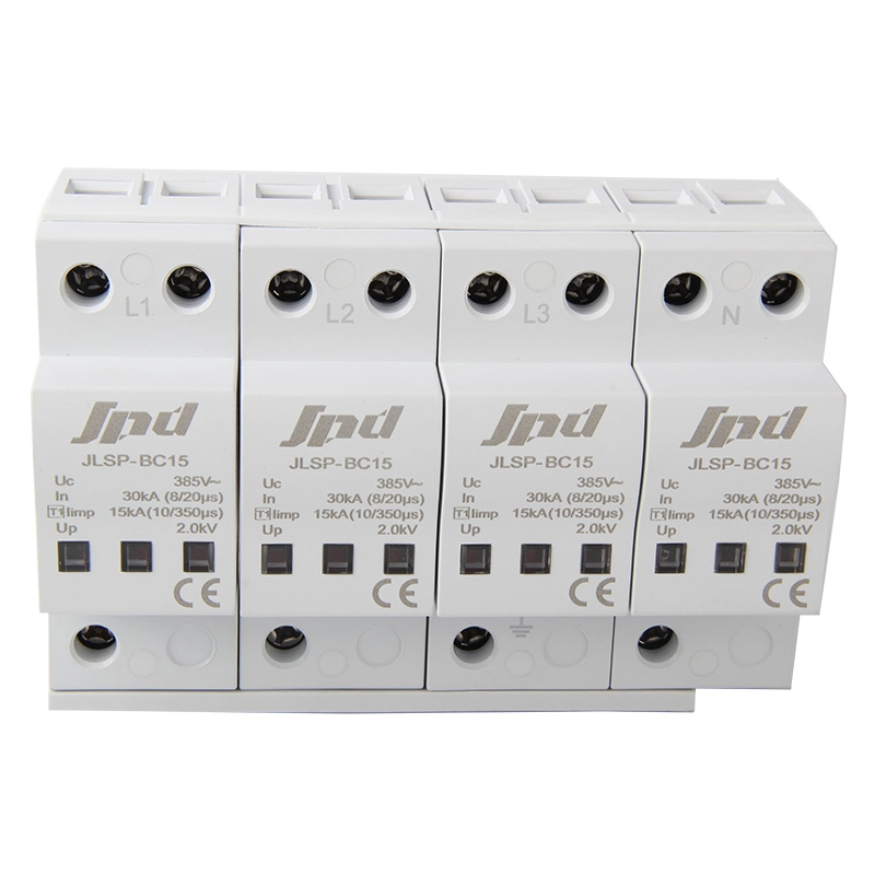 Συσκευή προστασίας από υπερτάσεις εναλλασσόμενου ρεύματος Jinli τύπου 1 4 πόλων JLSP-BC15/4P
