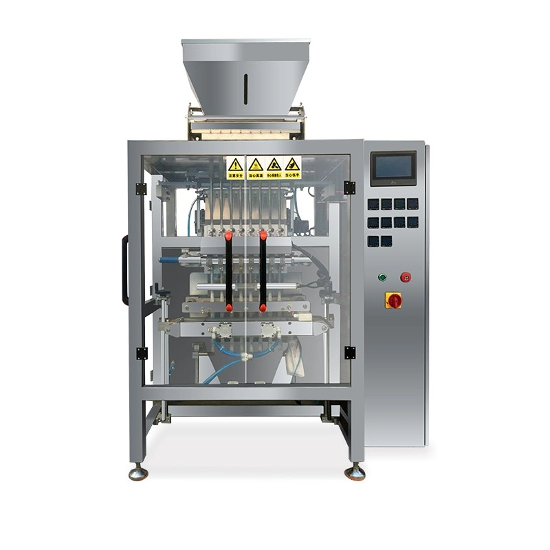 Κάθετη Πλήρης αυτόματη μηχανή συσκευασίας πολλαπλών λωρίδων καφέ/γάλακτος/εκλεκτού/πρωτεΐνης σε σκόνη