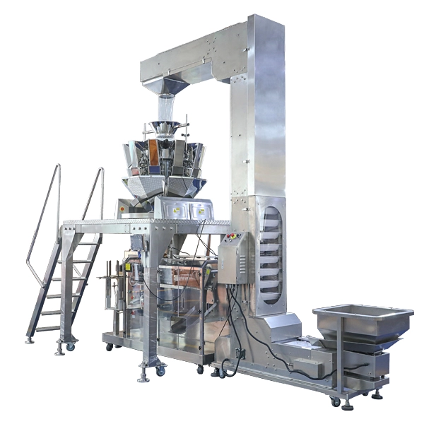 Μηχανή συσκευασίας ρυζιού Granule Αυτόματη μηχανή συσκευασίας ζύγισης 5KG Μηχανή συσκευασίας δημητριακών