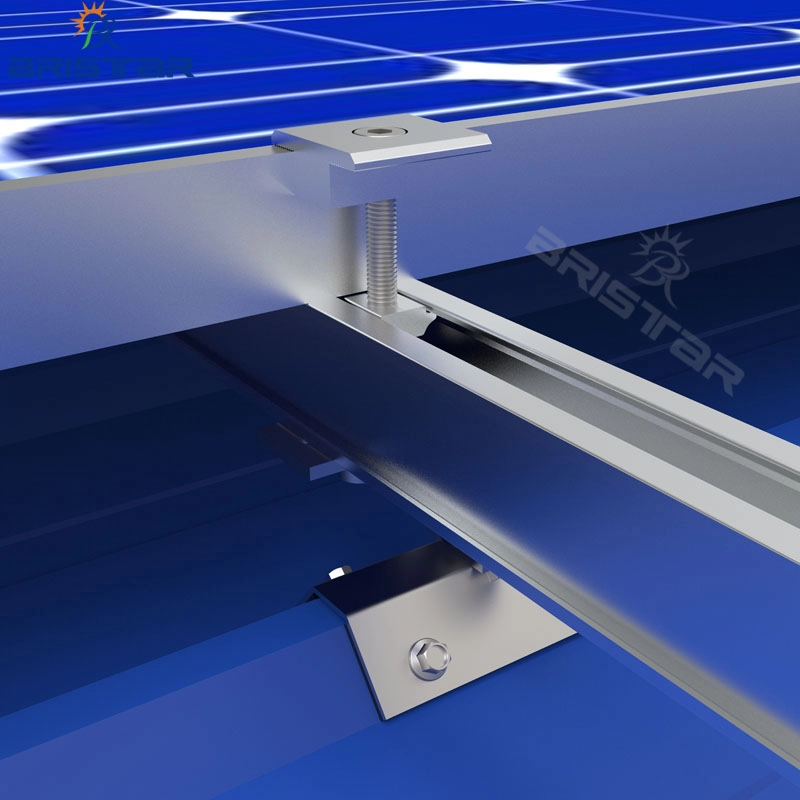 Βάσεις ηλιακών πάνελ για μεταλλική οροφή