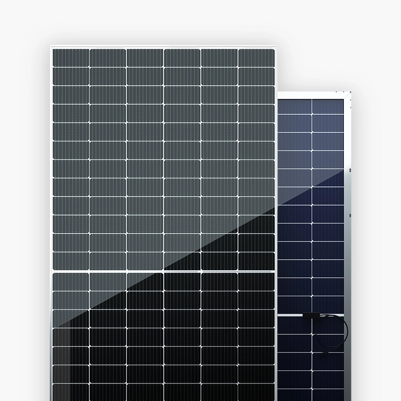 Ηλιακό φωτοβολταϊκό πάνελ 525W-550W Διπρόσωπο διπλό γυαλί με πολλαπλές ράβδους Half Cell Silver πλαίσιο