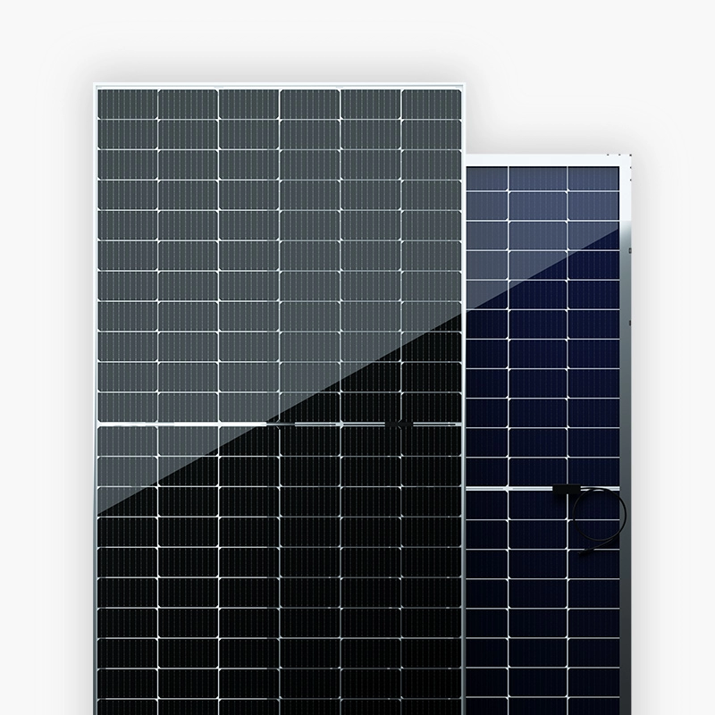 470W-490W Bifacial Clear Backsheet Mono Ημι-κομμένο PERC Solar PV Panel