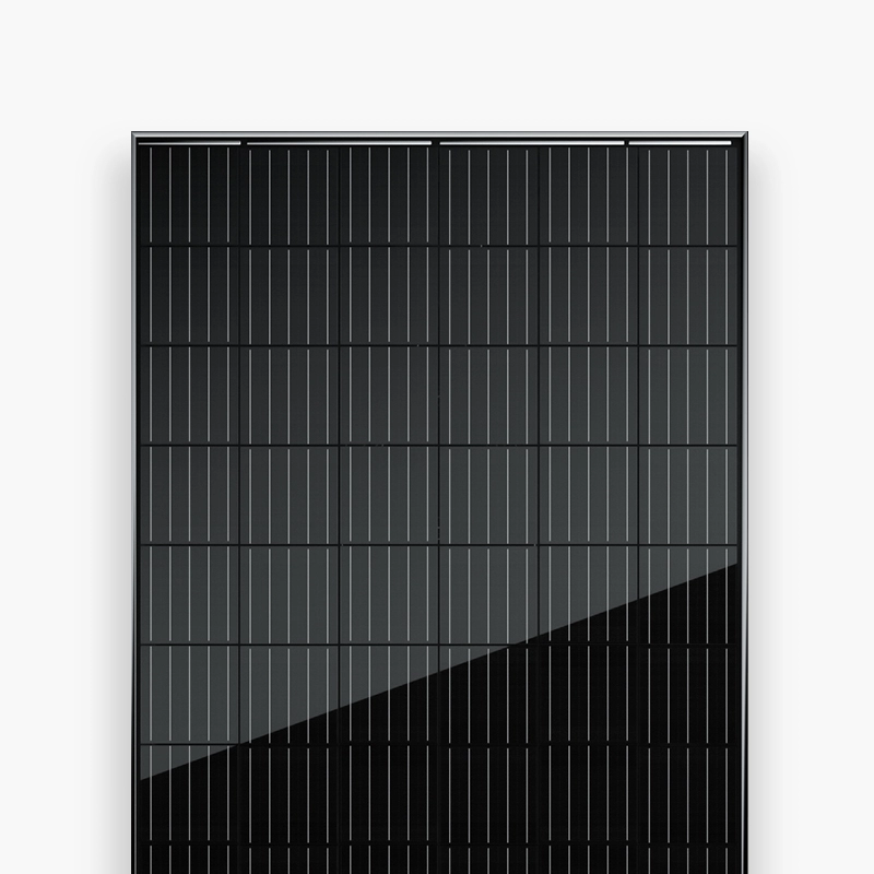 Μονοπρόσωπη ηλιακή μονάδα φωτοβολταϊκών κυψελών 315-330W μαύρο οπίσθιο φύλλο