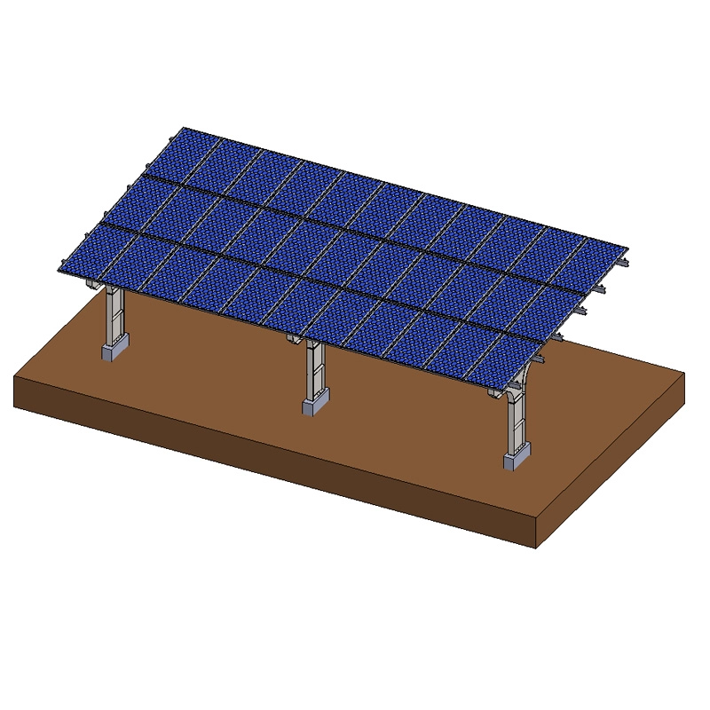 Σύστημα τοποθέτησης ηλιακού χώρου στάθμευσης κατοικιών από γαλβανισμένο χάλυβα