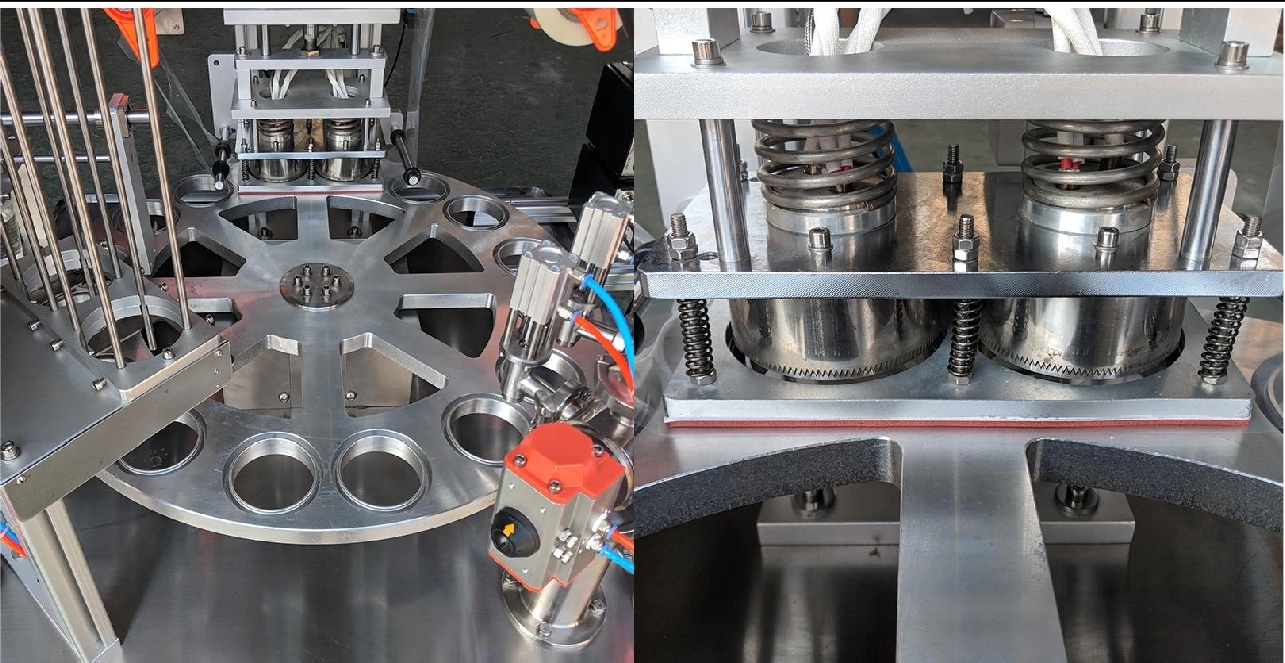 Περιστροφική μηχανή πλήρωσης και σφράγισης κυπέλλου για κύπελλο νερού γιαουρτιού