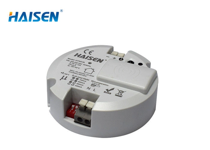 Στρογγυλό LED Driver Sensor DIP Switch Control 50 60 Hz Για Φωτιστικό Οροφής