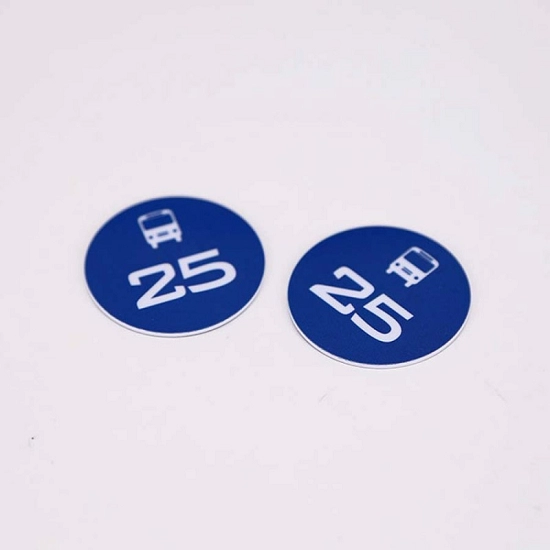 Αδιάβροχο 125khz 13,56Mhz RFID PVC Smart Round EdgeToken