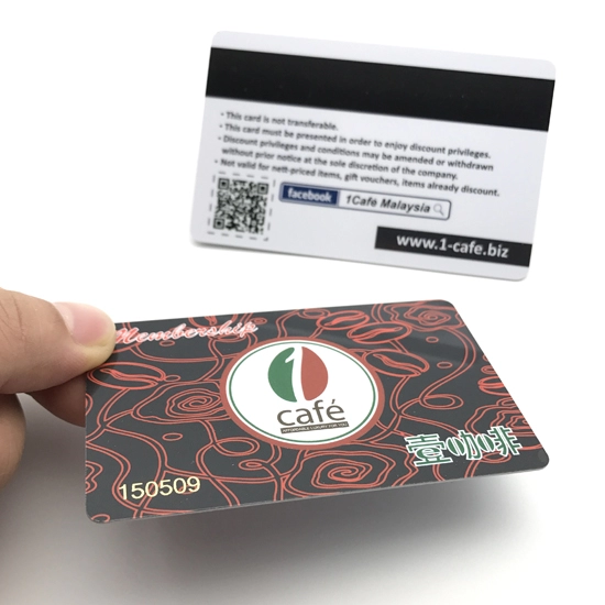 Εκτυπωμένη πλαστική κάρτα CMYK με θερμική εκτύπωση κωδικού QR για διαχείριση μελών