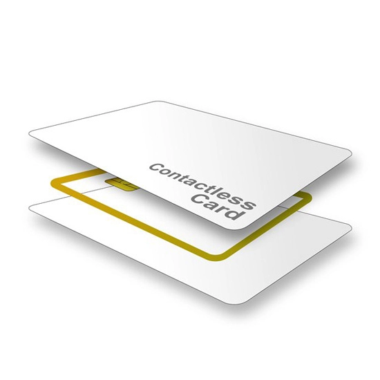 Κάρτα υψηλής ασφάλειας συνδυασμού RFID με τσιπ HF 13,56 Mhz και τσιπ UHF 960 Mhz