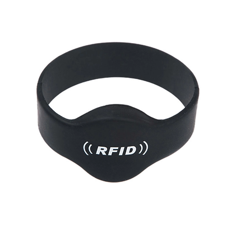Προσαρμοσμένο OEM RFID TK4100 Μαύρο βραχιόλι σιλικόνης για εκδηλώσεις