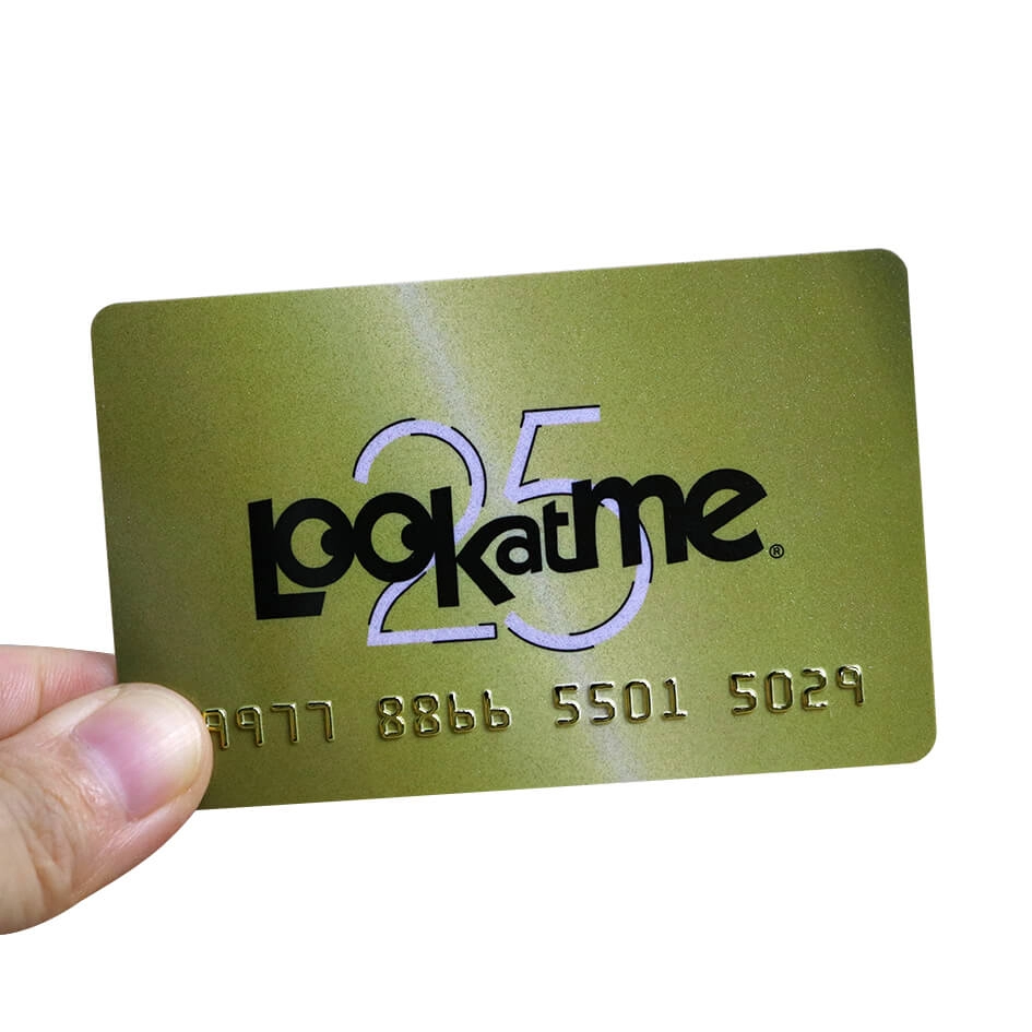 Μέγεθος πιστωτικής κάρτας Πλαστικό PVC Εκπτωτική Κάρτα με κουπόνι προώθησης με ανάγλυφη αρίθμηση