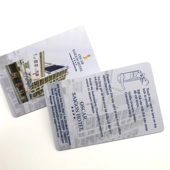 CMYK Εκτύπωση κάρτας εγγύτητας RFID για κλειδαριά πόρτας ξενοδοχείου