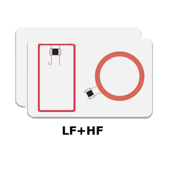 Κάρτα διπλής συχνότητας RFID με τσιπ 125Khz και τσιπ 13,56Mhz