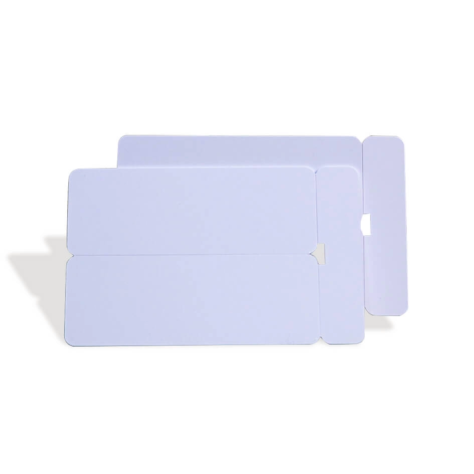 CR80 30 Mil 2-Up Key Tag PVC Λευκές κενές κάρτες