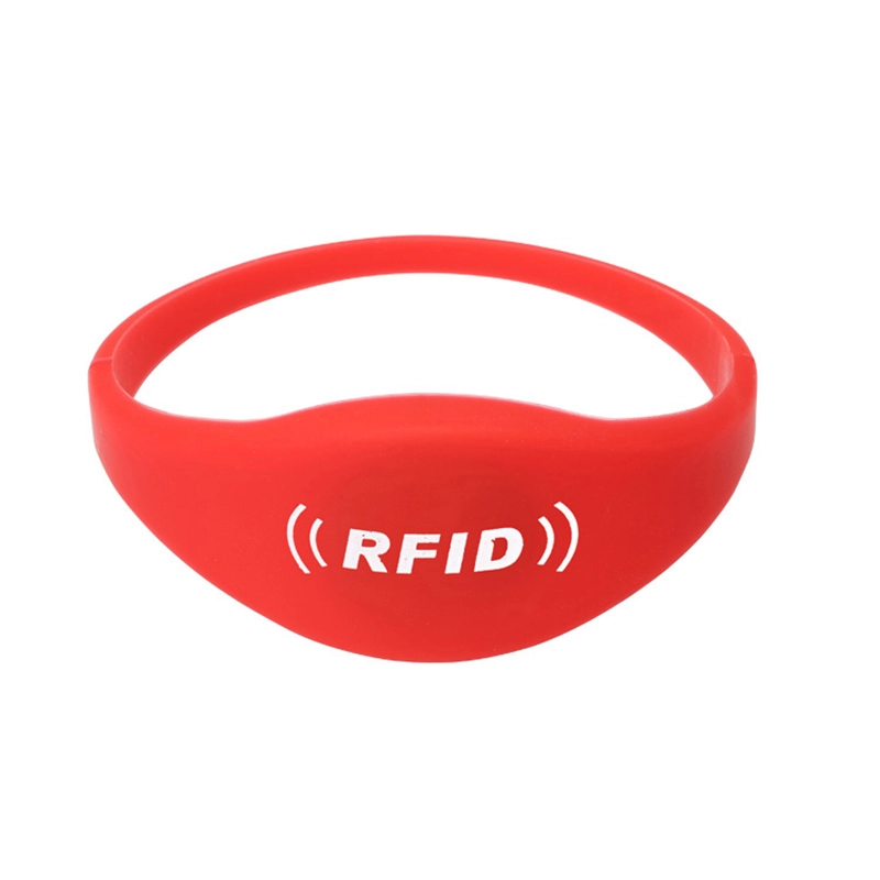 Βραχιόλια 13,56 Mhz RFID I-CODE SLI κόκκινο σιλικόνης βραχιόλια