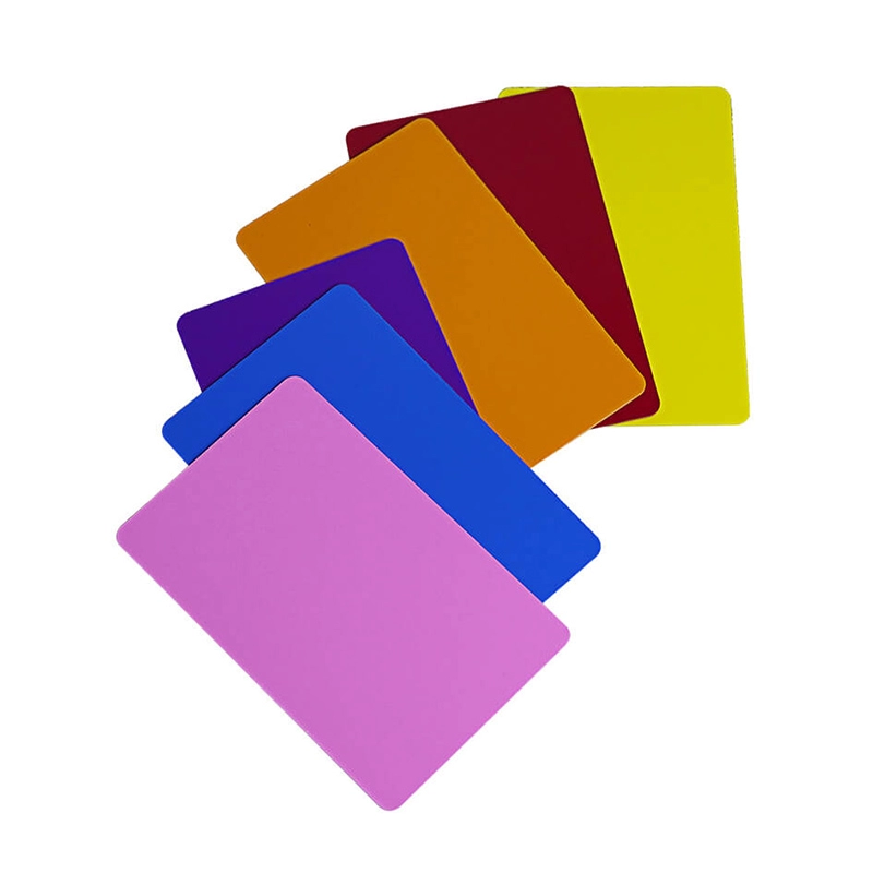 Πλαστικές έγχρωμες κενές κάρτες PVC CR80