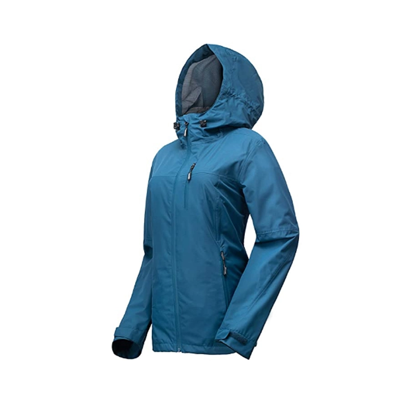 Γυναικείο μπουφάν αδιάβροχης συσκευασίας Ελαφρύ αδιάβροχο υπαίθριο παλτό βροχής με κουκούλα για ταξίδια, πεζοπορία, ποδηλασία