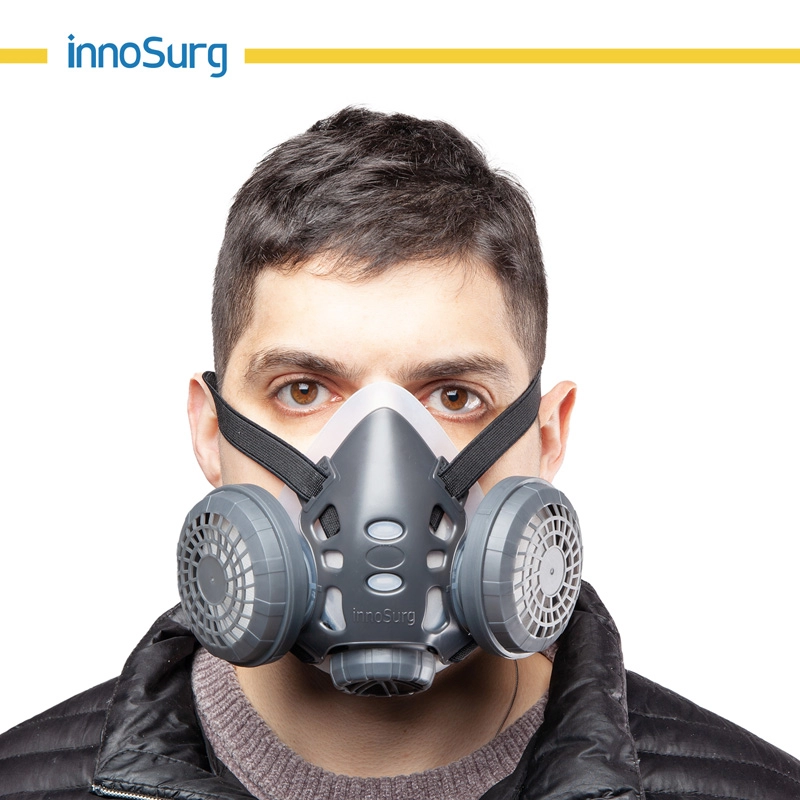 Αναπνευστική μισή μάσκα για σωματίδια και σκόνη που γεννιούνται στον αέρα