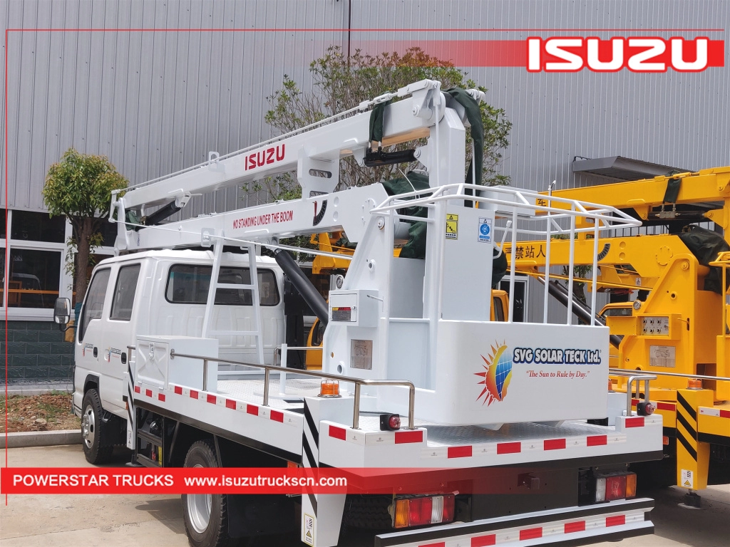 Εξοπλισμός ανύψωσης Isuzu Man Telescopic Bucket Truck 14m