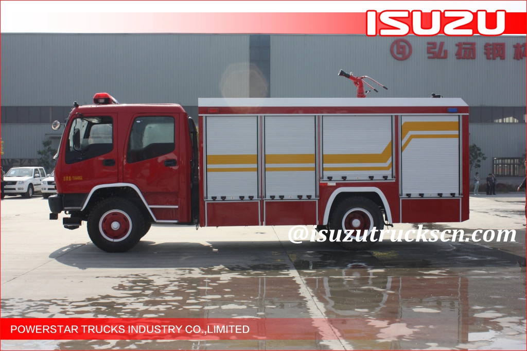 4x2 6000L Νιγηρία τιμή Αφρός νερού Ιαπωνικό Isuzu FVR Πυροσβεστικό όχημα προς πώληση