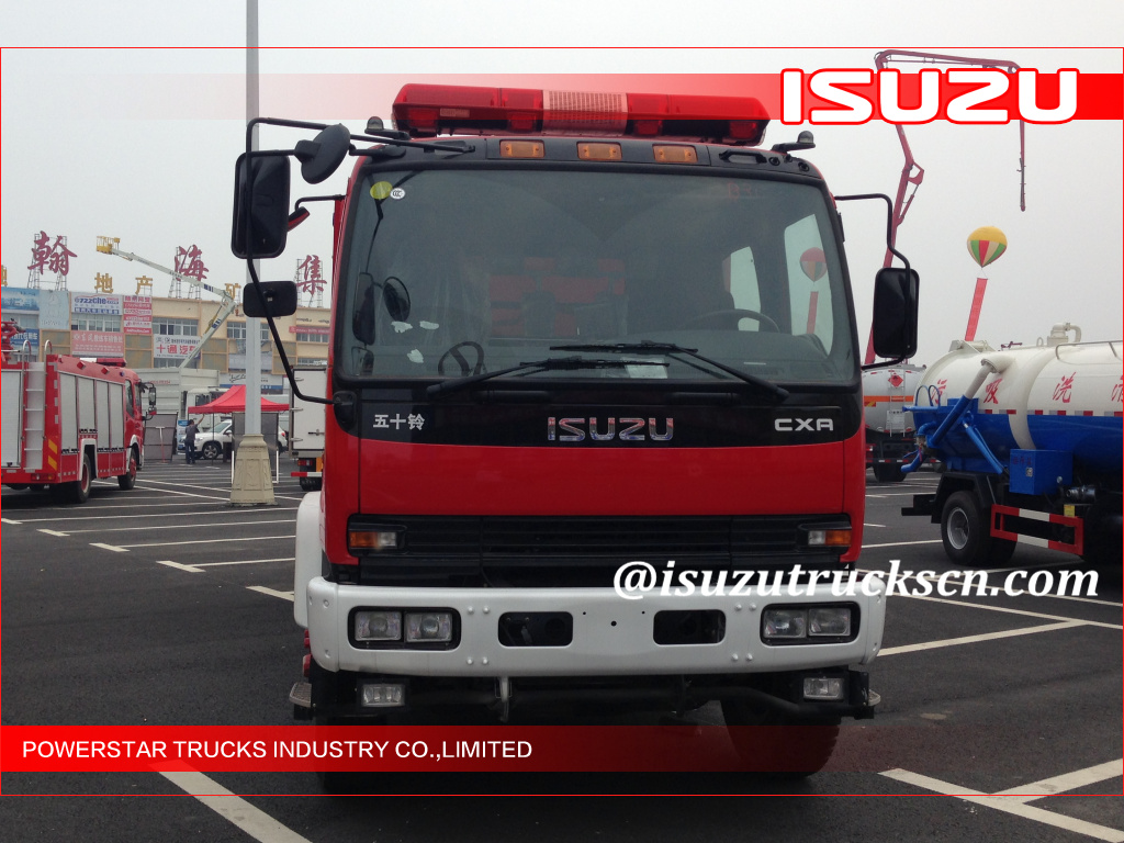 Isuzu Emergency Water Foam Fire Truck with Dry powder