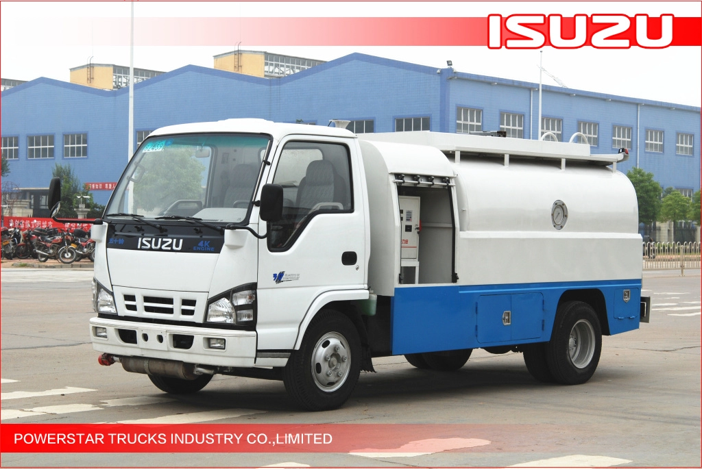 Φορτηγό Isuzu Fiscal Refuel Tank 4000L για παράδοση βενζίνης/ελαφρού ντίζελ