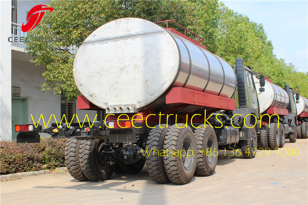 SHACMAN military fuel tanker trucks manufacturer