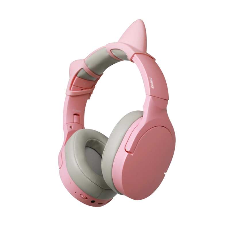 Somic SC2000 Ροζ HIFI πάνω από τα ακουστικά ασύρματου bluetooth
