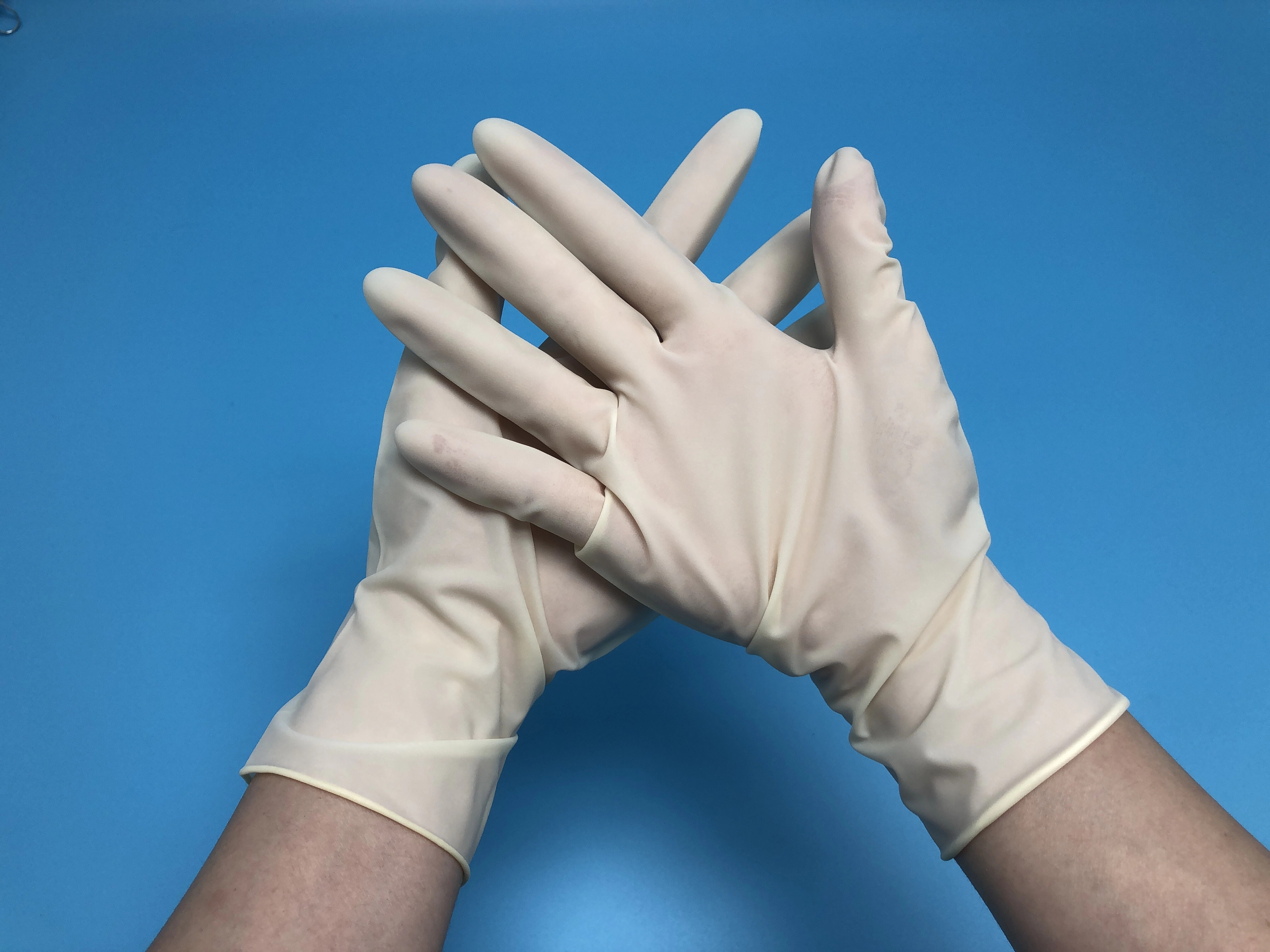 Γάντια λάτεξ ιατρικής εξέτασης