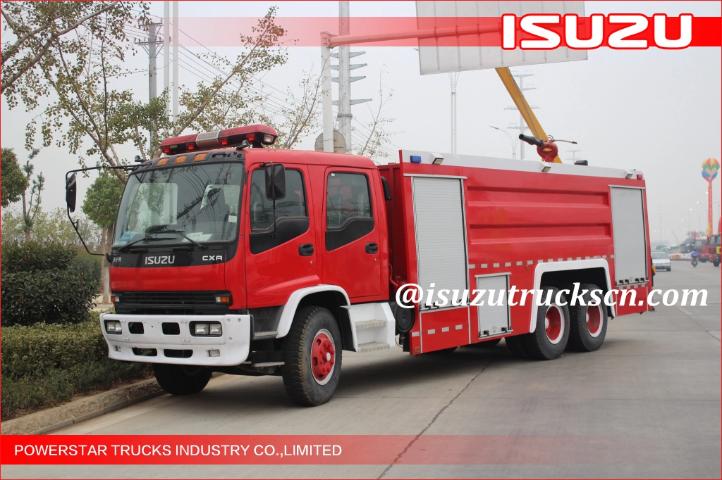 Συρία custom made ISUZU 6x4 Big Capacity 15000L Water Type Fire Truck