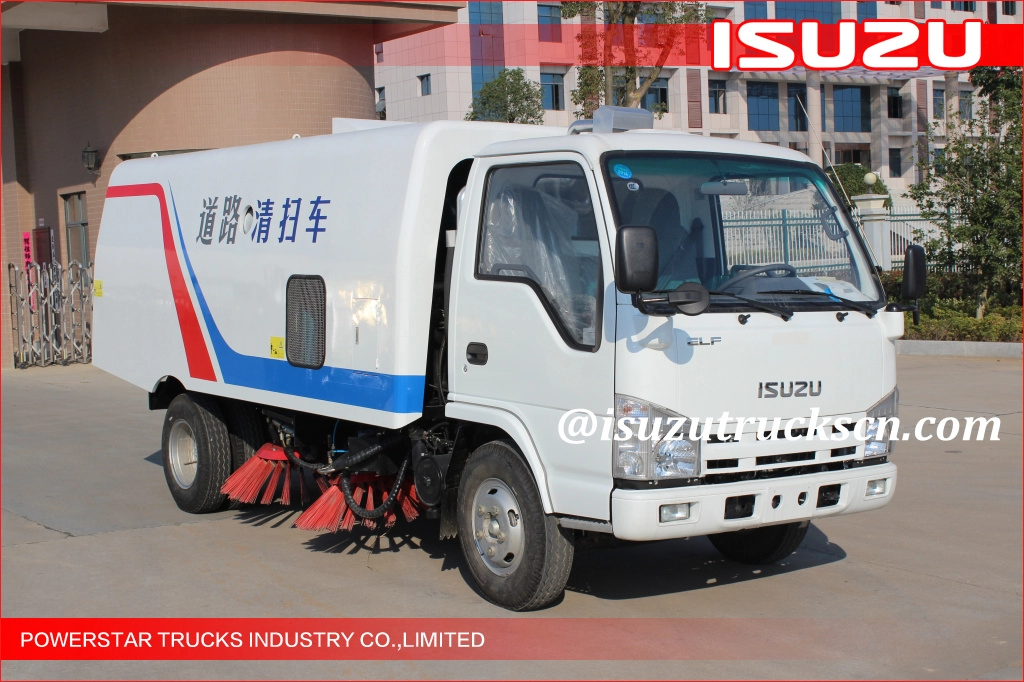 Ολοκαίνουργιο ISUZU NKR 3cbm-5cbm Isuzu Road Sweeping Vehicle