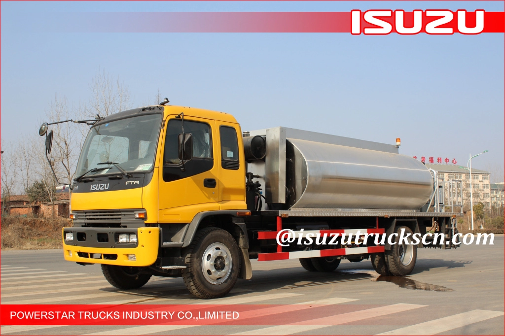 10000L Μιανμάρ Ιαπωνικό ISUZU FTR Αυτόματη δεξαμενή μεταφοράς ασφάλτου/φορτηγό μεταφοράς ασφάλτου