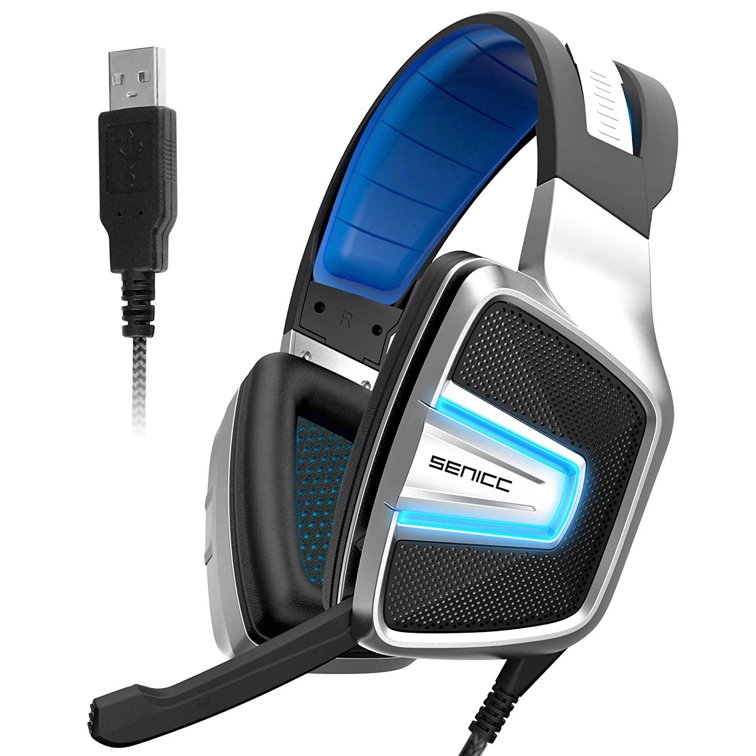 Τα καλύτερα ακουστικά gaming SENICC A8 7.1 για gaming για υπολογιστή xbox ps4