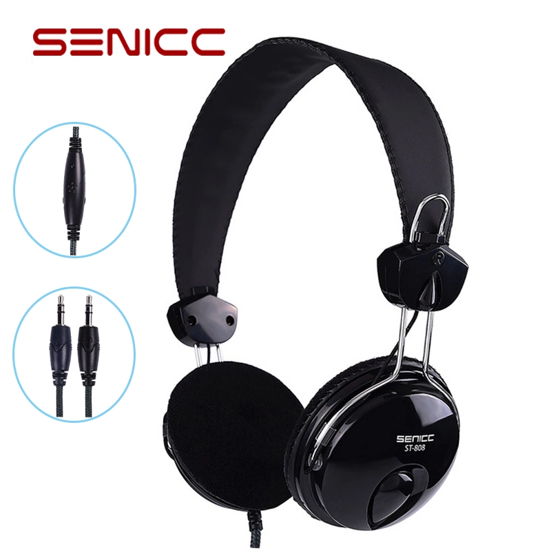 εργοστασιακή τιμή χονδρική SENICC ST-808 στερεοφωνικά ακουστικά 3,5 mm ακουστικά για υπολογιστή
